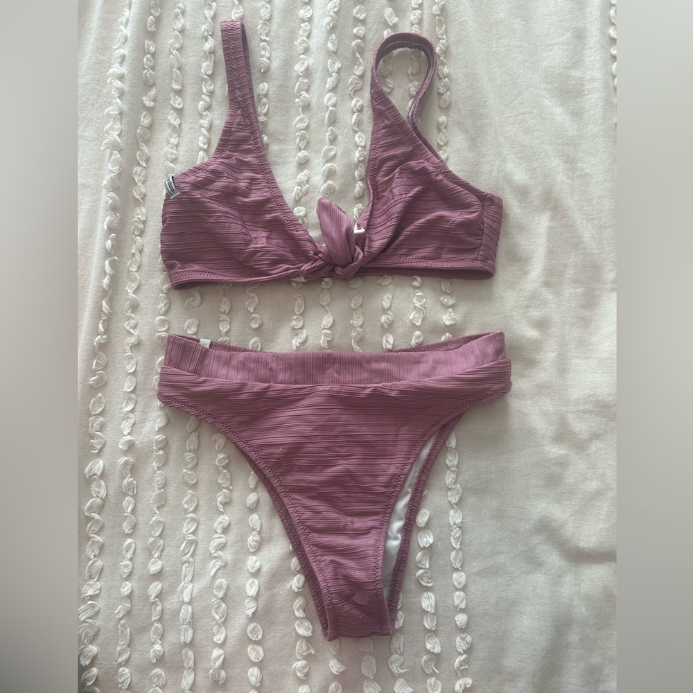 Rhythm High Waisted Purple Bikini